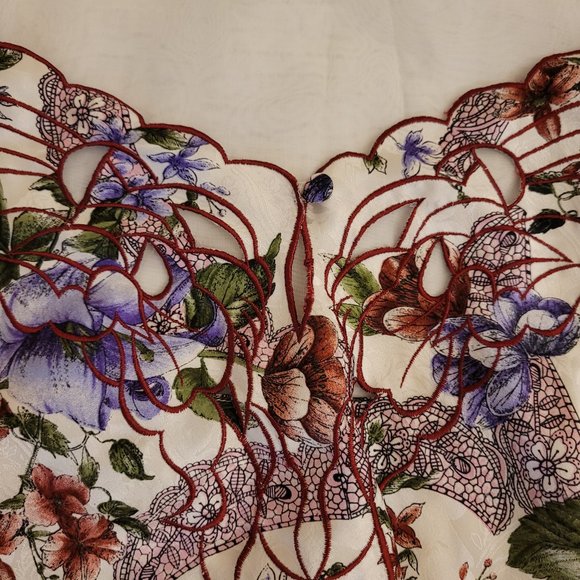 Victoria's Secret Gold Label Vintage Floral Cami Short Matching Set Lingerie M - Picture 4 of 11